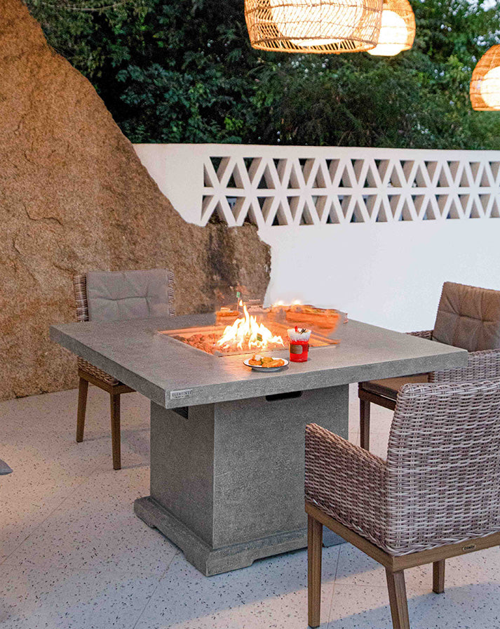 Elementi Birmingham Propane Gas Fire Dining Table
