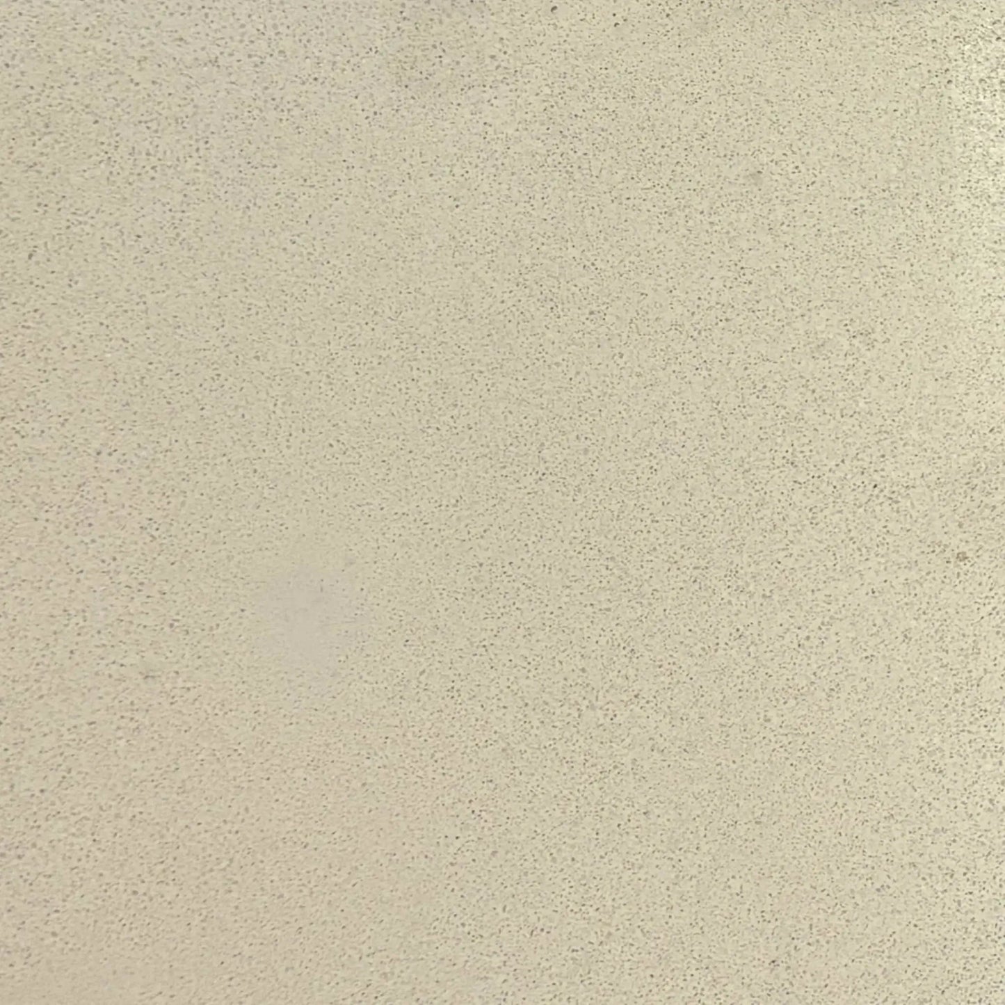 Full-size white GFRC concrete finish sample by Flame Havens, showcasing the smooth light-tone surface and refined texture of glass fiber reinforced concrete for contemporary outdoor fire features.