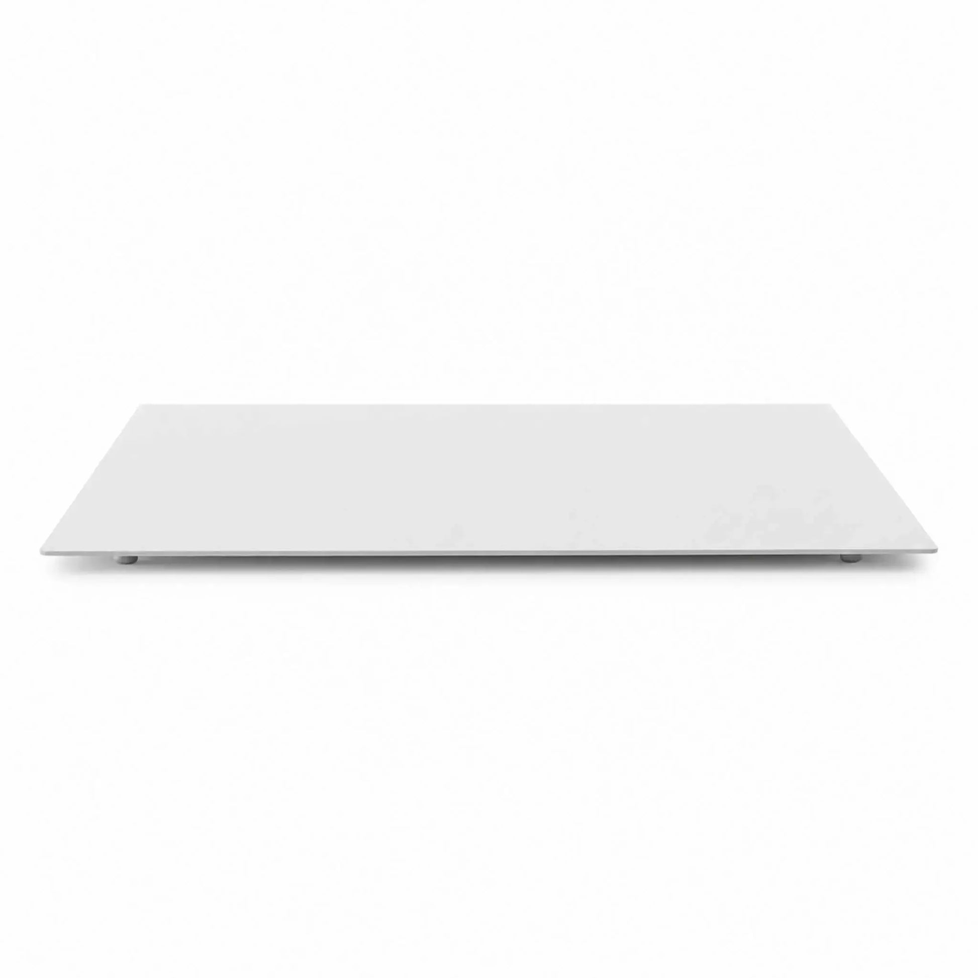 HPC Fire Hearth Products Controls Dekko GFRC Concrete Alea 40 x 40 Fire Pit Table Top Lid White Background MAIN product image. The square tabletop lid is shown independently on a clean white background, highlighting its slim profile, smooth metal construction, and minimalist design. Intended for use with the Alea 40 x 40 GFRC concrete fire pit to cover the burner area and create a usable tabletop surface.