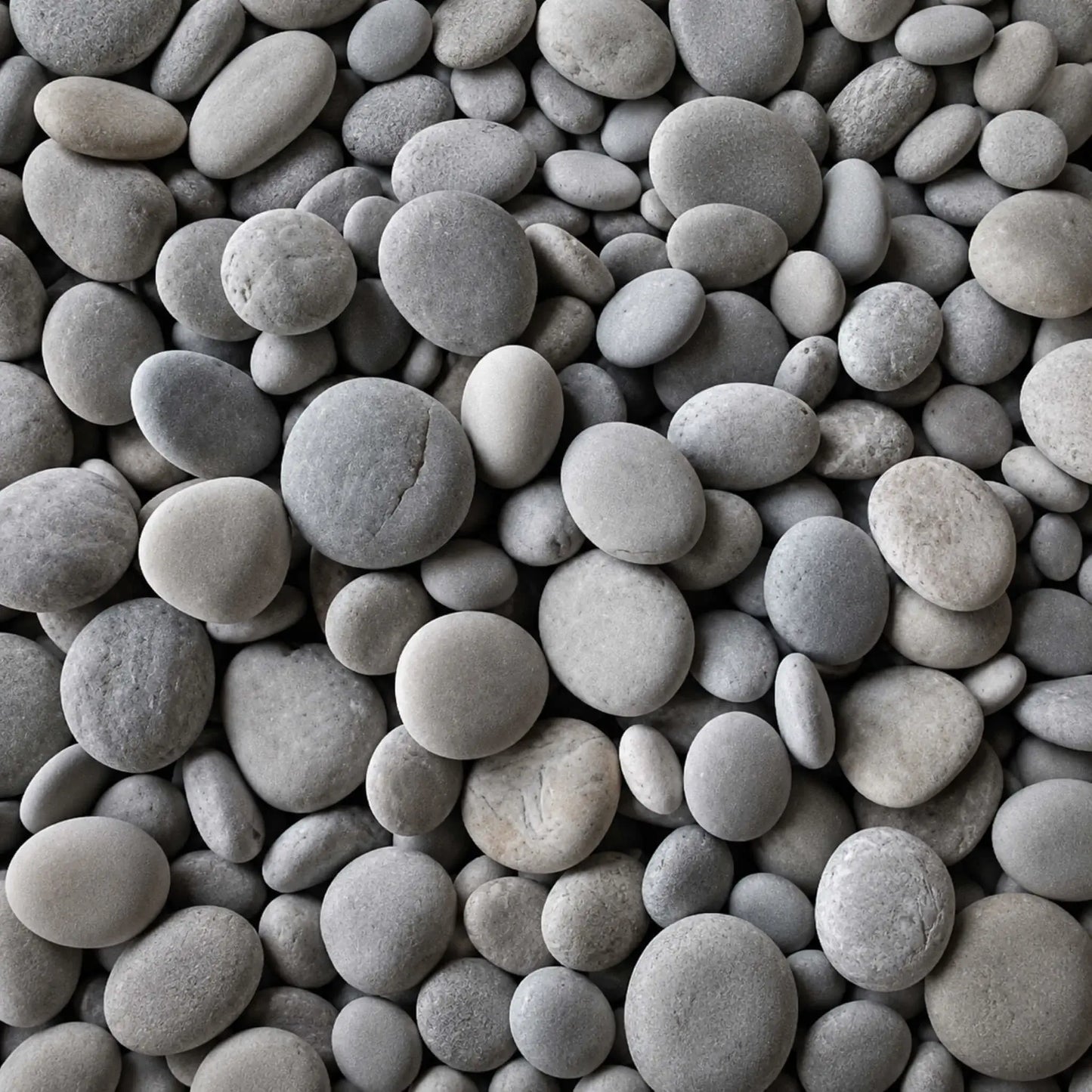 Close-up texture image of HPC Fire Hearth Products Dekko GFRC Concrete Fire Pit Media Ivory Beach Stone, featuring smooth rounded beach stones in soft ivory, light gray, and pale natural tones. The polished river rock-style media displays a variety of sizes and organic shapes, creating a clean, contemporary fire pit accent ideal for outdoor gas fire tables, fire bowls, and decorative landscape fire features.