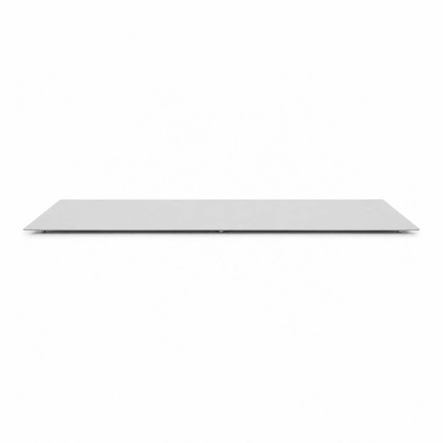 HPC Fire & Hearth Products Controls Dekko GFRC Concrete Sonoma 72 x 33 Fire Pit Table Top Lid shown on a clean white background. This rectangular fire pit cover features a sleek, low-profile design with smooth edges and a durable tabletop surface designed to cover and protect the burner area when not in use. The minimalist lid creates a functional outdoor table surface while maintaining the modern aesthetic of the Sonoma fire pit collection.