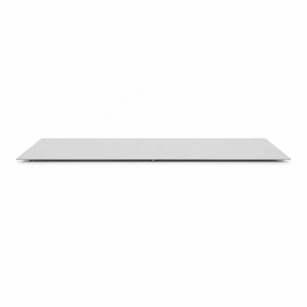 HPC Fire & Hearth Products Controls Dekko GFRC Concrete Sonoma 72 x 33 Fire Pit Table Top Lid shown on a clean white background. This rectangular fire pit cover features a sleek, low-profile design with smooth edges and a durable tabletop surface designed to cover and protect the burner area when not in use. The minimalist lid creates a functional outdoor table surface while maintaining the modern aesthetic of the Sonoma fire pit collection.