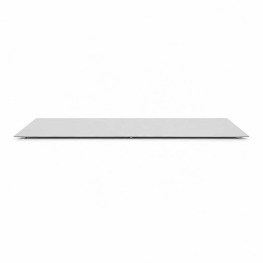 HPC Fire & Hearth Products Controls Dekko GFRC Concrete Sonoma 72 x 33 Fire Pit Table Top Lid shown on a clean white background. This rectangular fire pit cover features a sleek, low-profile design with smooth edges and a durable tabletop surface designed to cover and protect the burner area when not in use. The minimalist lid creates a functional outdoor table surface while maintaining the modern aesthetic of the Sonoma fire pit collection.