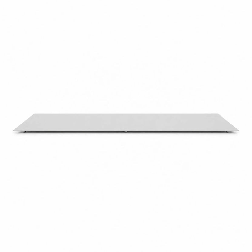 HPC Fire & Hearth Products Controls Dekko GFRC Concrete Sonoma 72 x 33 Fire Pit Table Top Lid shown on a clean white background. This rectangular fire pit cover features a sleek, low-profile design with smooth edges and a durable tabletop surface designed to cover and protect the burner area when not in use. The minimalist lid creates a functional outdoor table surface while maintaining the modern aesthetic of the Sonoma fire pit collection.