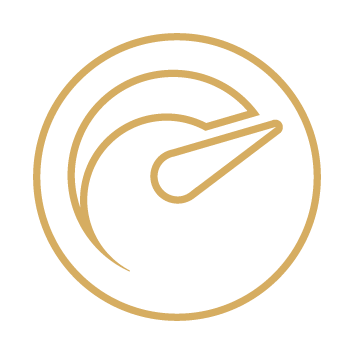 Icon symbolizing high performance, designed for an outdoor fire features